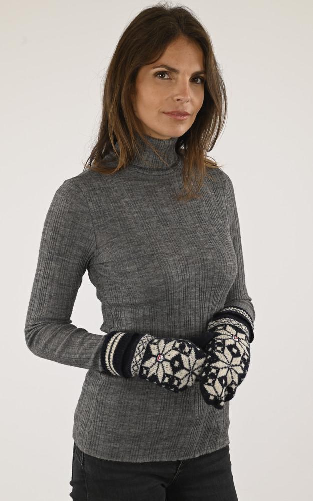 la canadienne Moufles chaudes laine marine