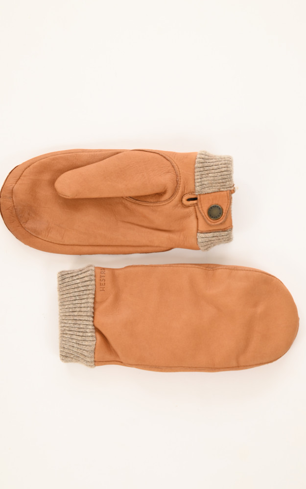 La Canadienne Moufles Cuir D'élan Camel