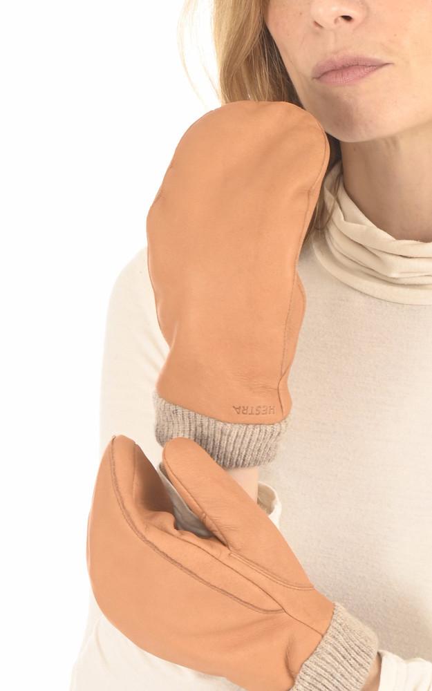 La Canadienne Moufles Cuir D'élan Camel