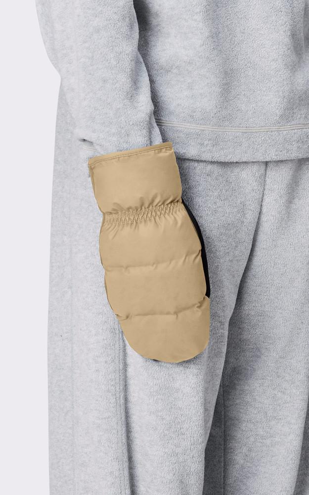 La Canadienne Moufles Doublées Polaire Beige