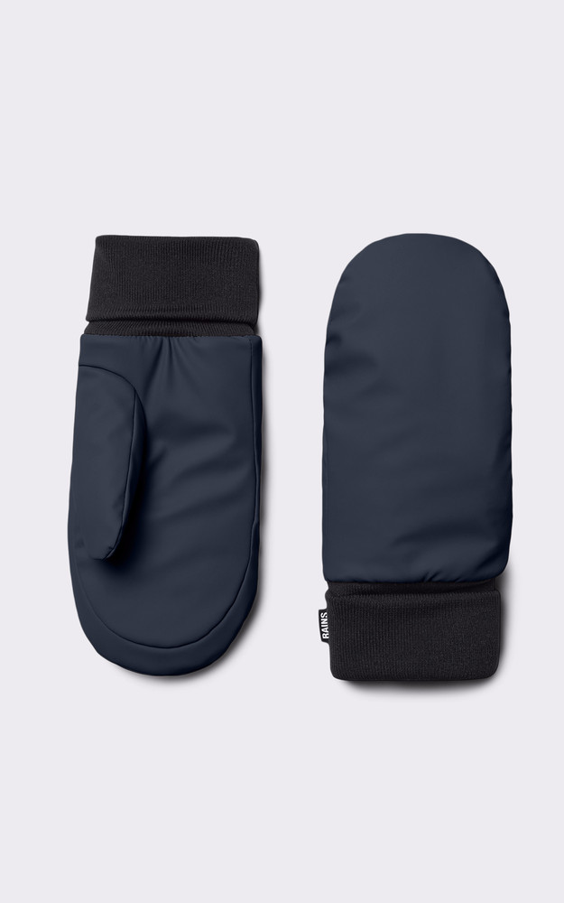 La Canadienne Moufles Doublées Polaire Bleu