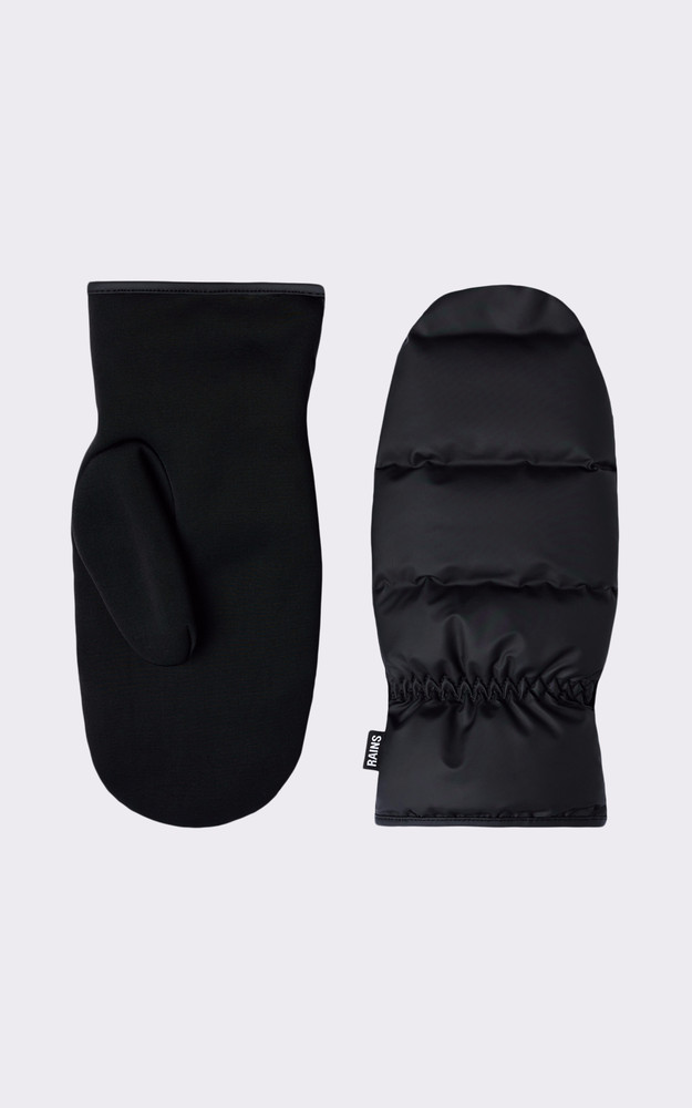 La Canadienne Moufles Doublées Polaire Noir