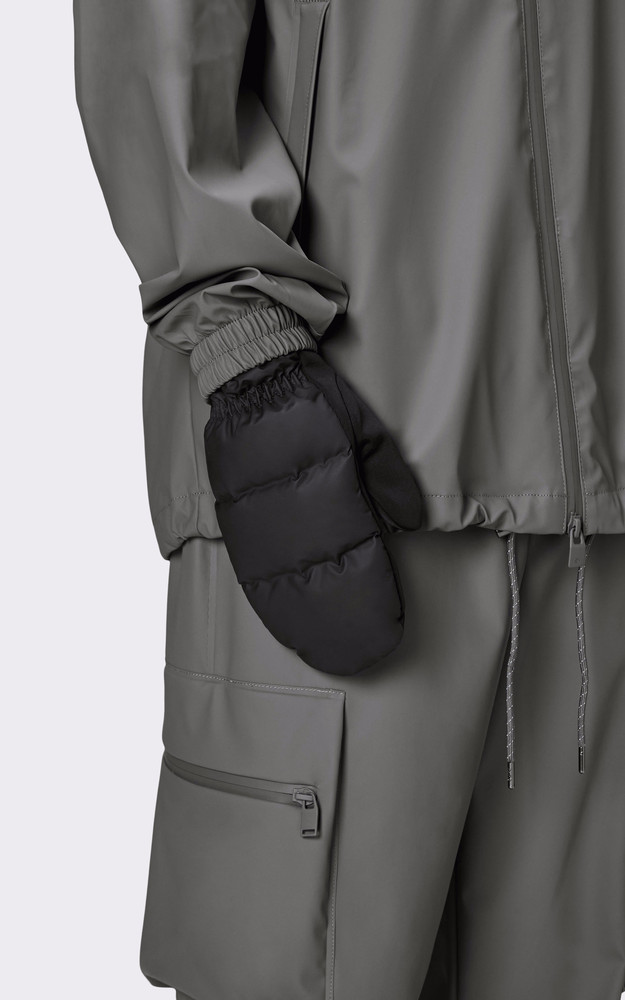 La Canadienne Moufles Doublées Polaire Noir