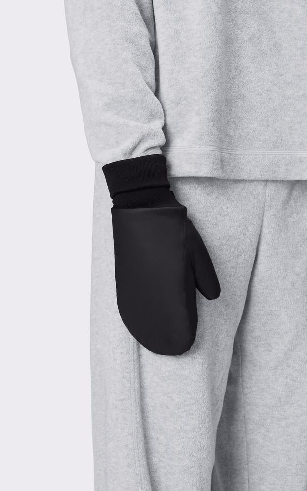 La Canadienne Moufles Doublées Polaire Noir