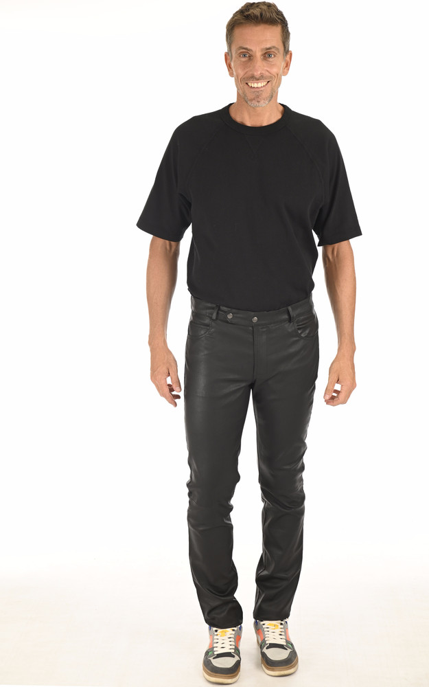 La Canadienne Pantalon Agneau Noir Stretch