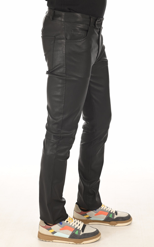 La Canadienne Pantalon Agneau Noir Stretch