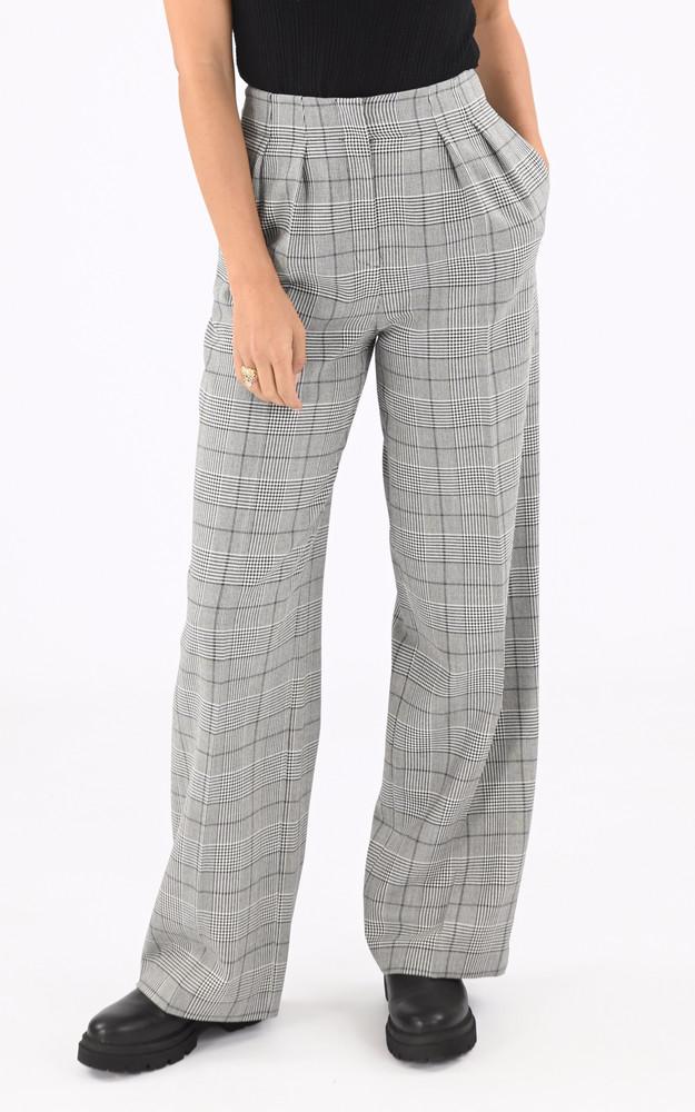 la canadienne Pantalon carreaux Parigi noir
