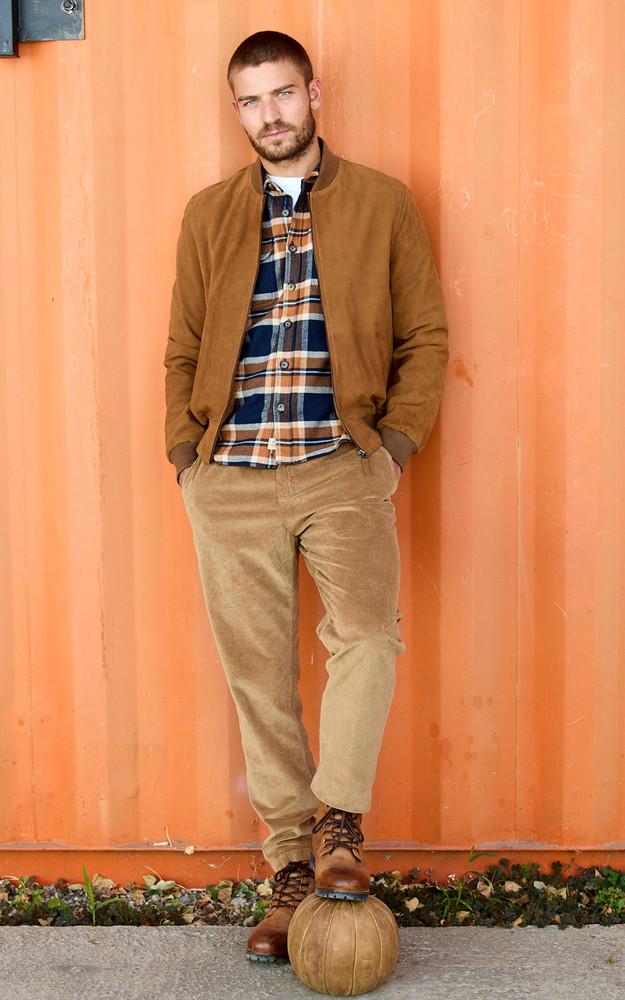 La Canadienne Pantalon Côtelé Camel