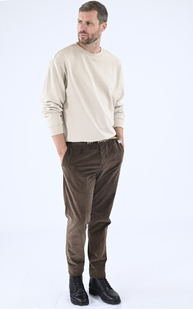 La Canadienne Pantalon Côtelé Marron