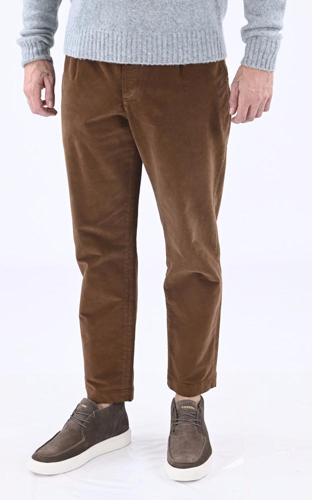 la canadienne Pantalon loose velours marron