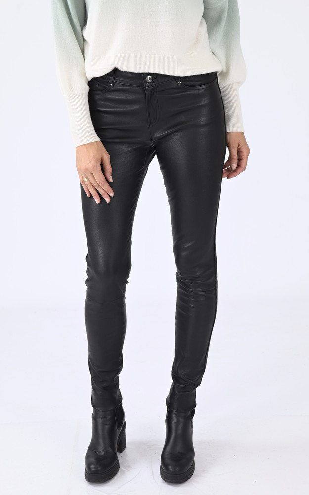 la canadienne Pantalon Sexy cuir stretch noir