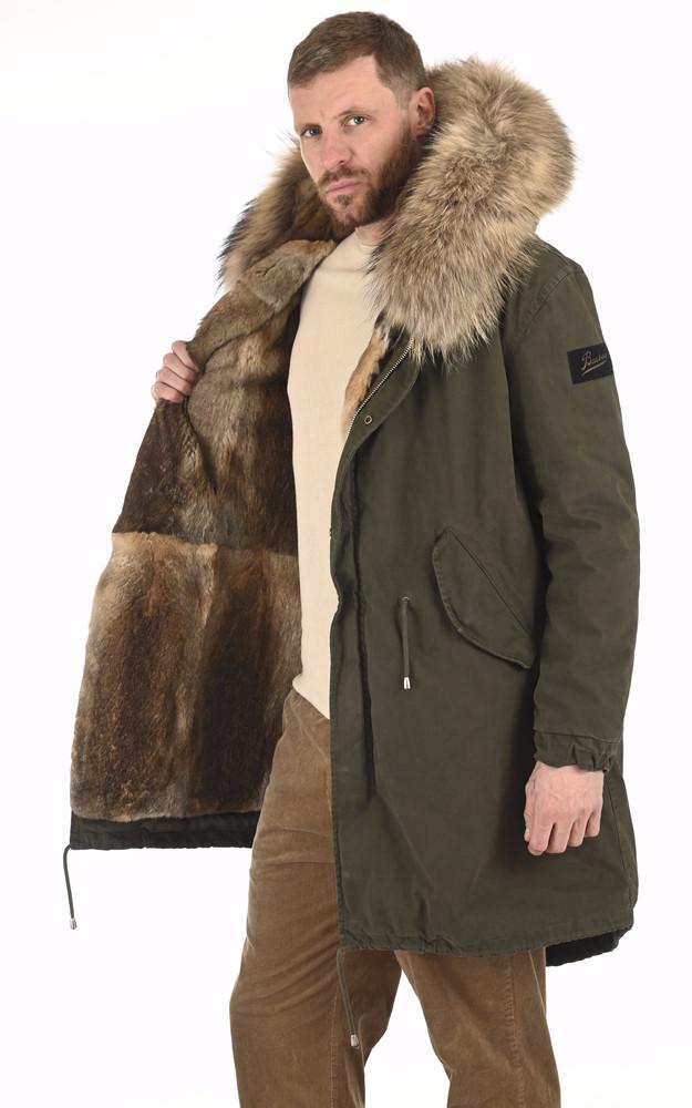 La Canadienne Parka Army Chic Lapin Et Finraccoon