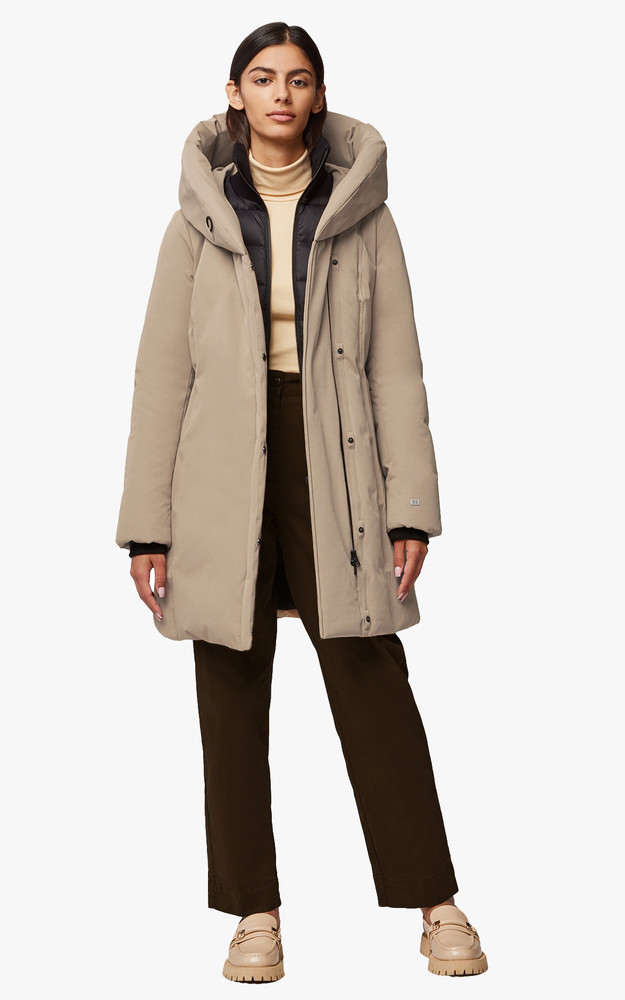 La Canadienne Parka Cintrée Camelia-C Beige Foncé
