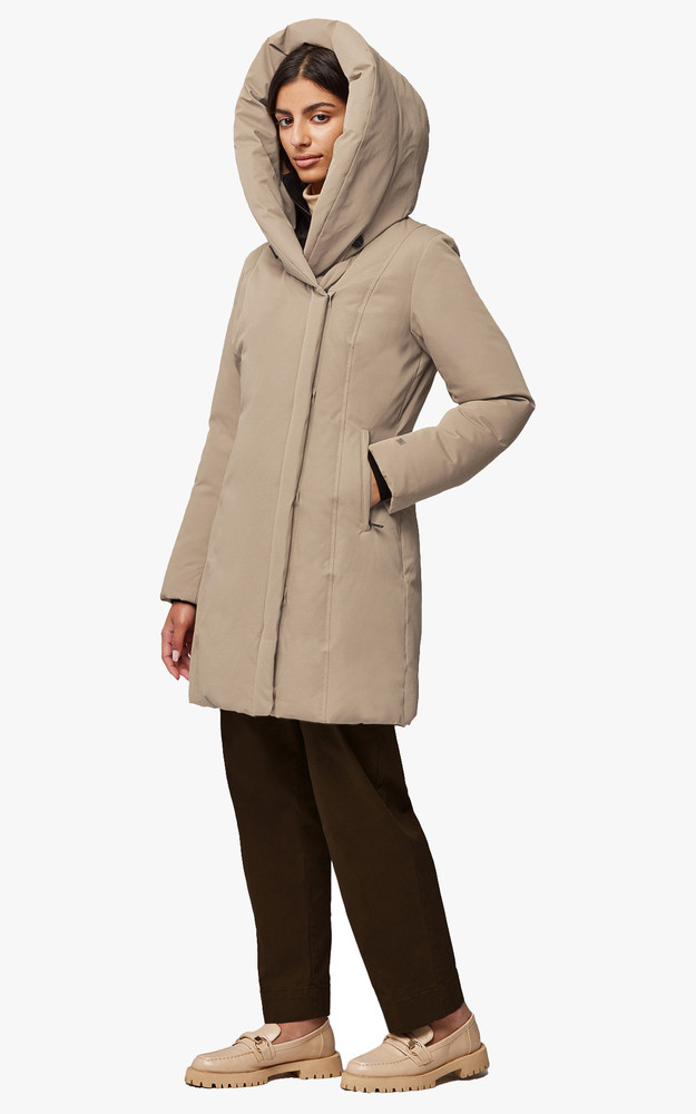La Canadienne Parka Cintrée Camelia-C Beige Foncé