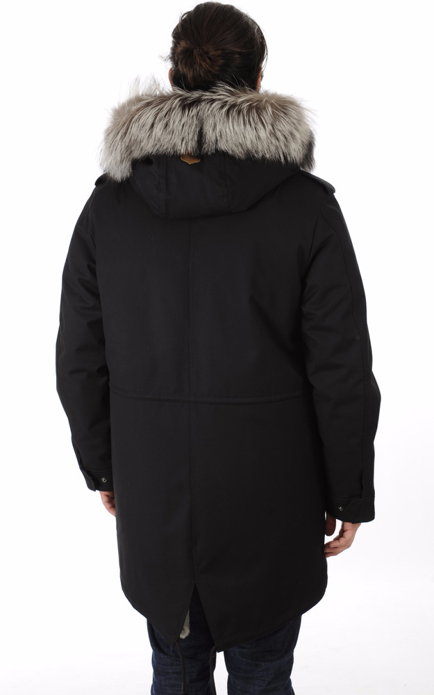La Canadienne Parka Moritz-X Laine Feutrée Noir