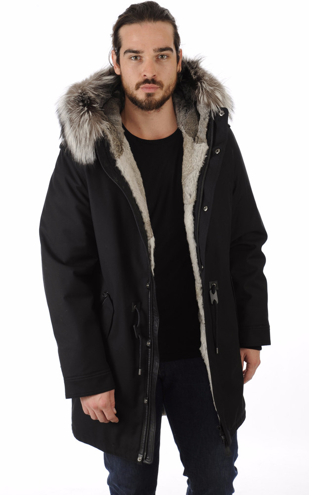 la canadienne Parka Moritz-X laine feutrée noir