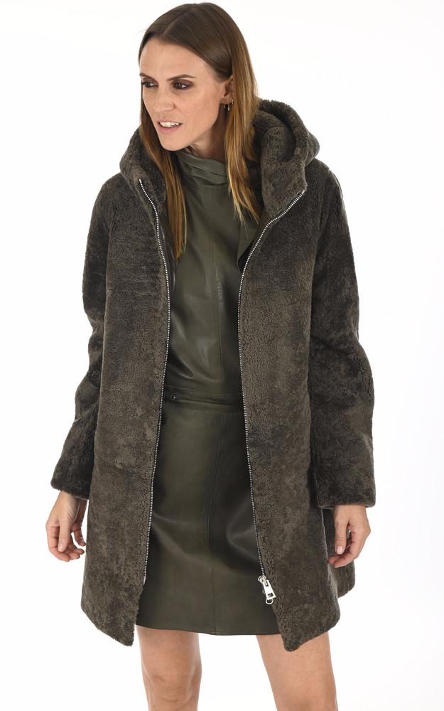 La Canadienne Peau Lainée Agneau Kaki