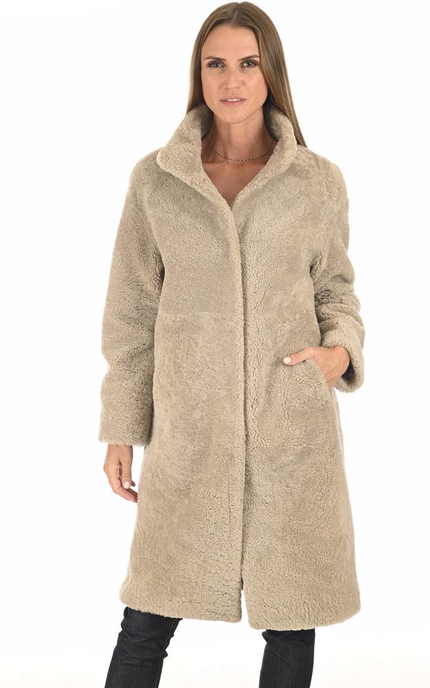 La Canadienne Peau Lainée Longue Grège