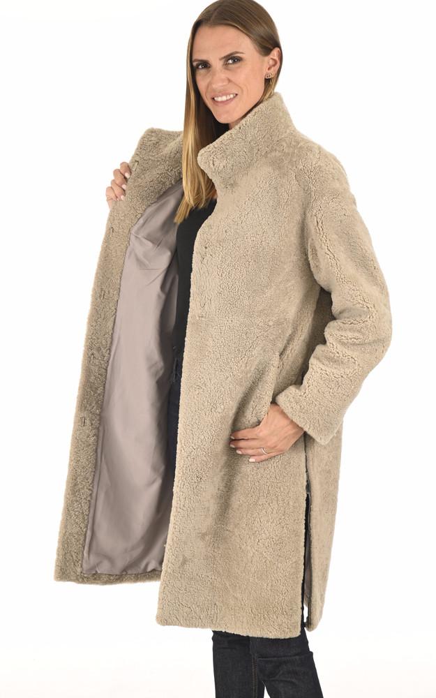 La Canadienne Peau Lainée Longue Grège