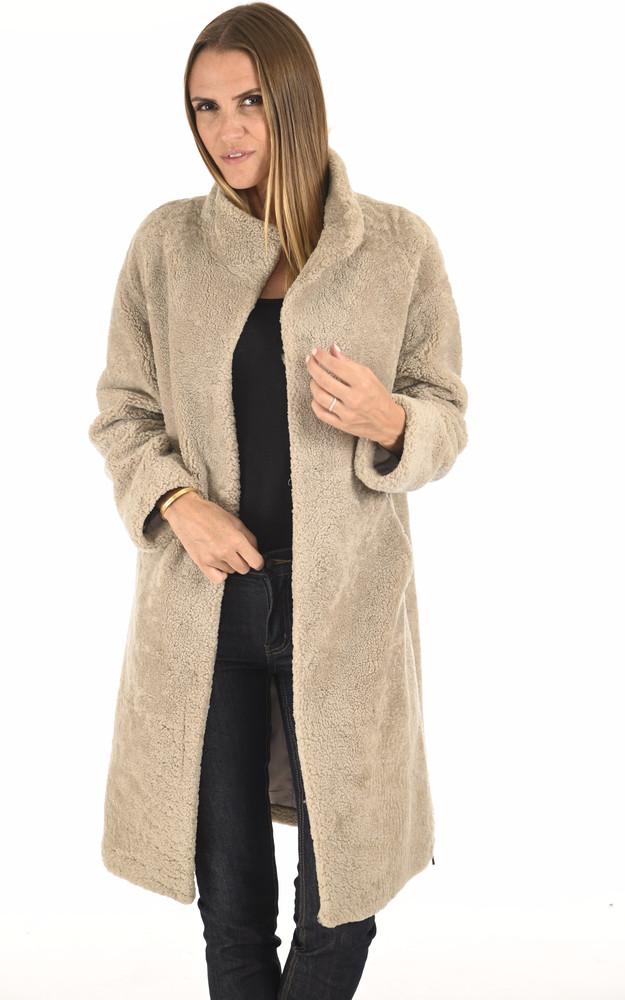 la canadienne Peau lainée longue grège