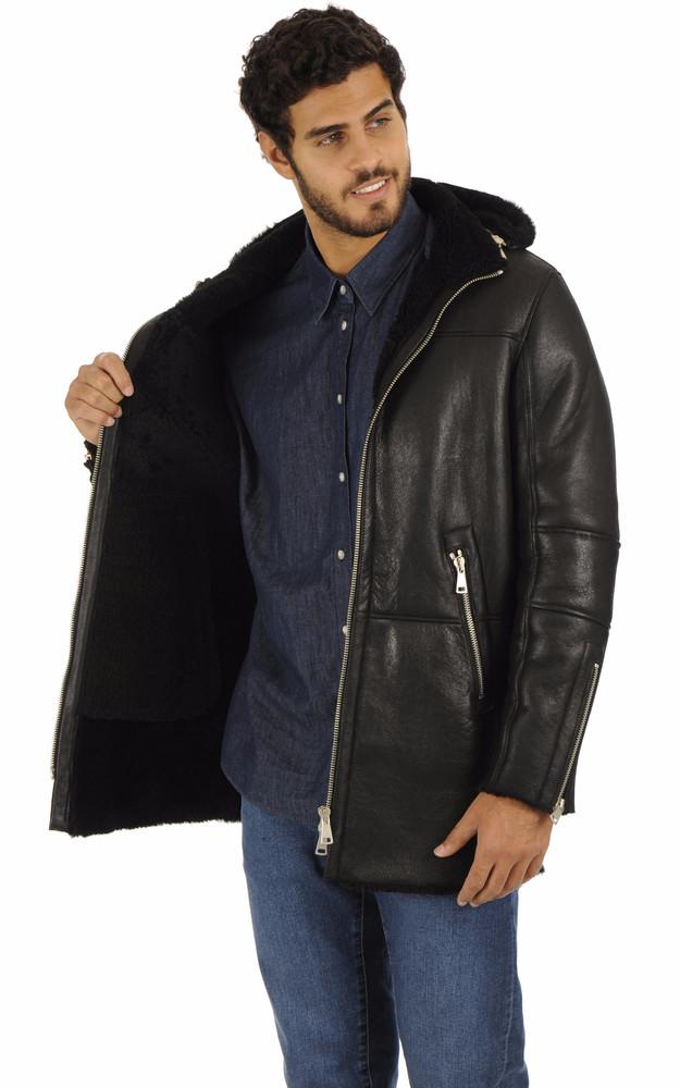 La Canadienne Peau Lainée Mouton Noir