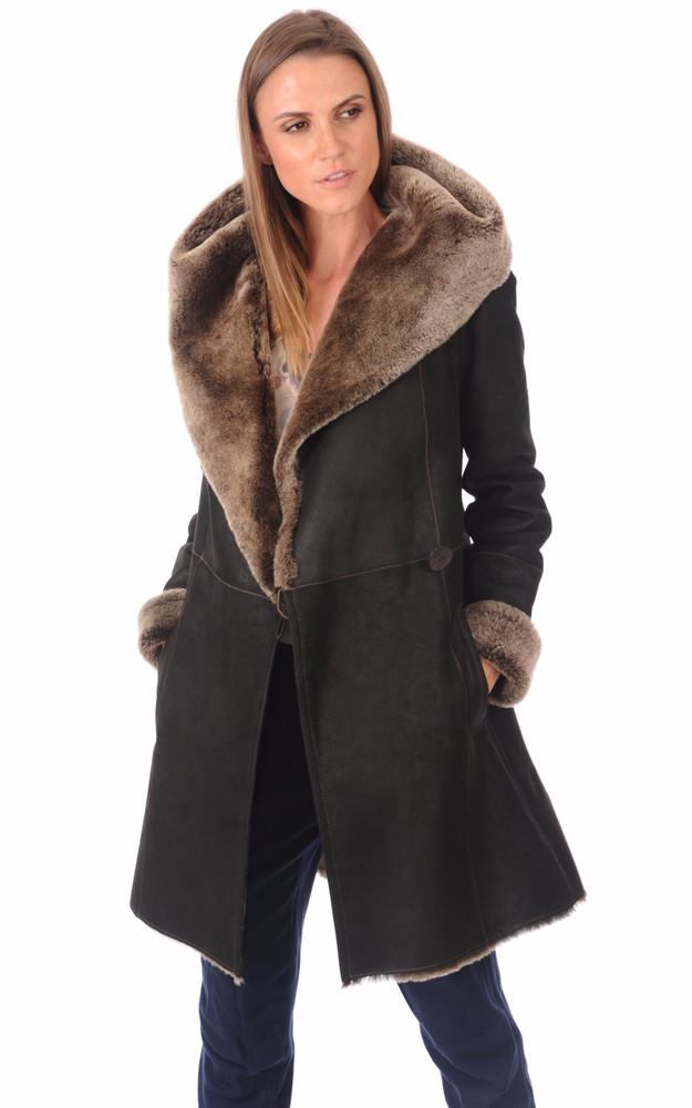 La Canadienne Peau Lainée Patinée Femme