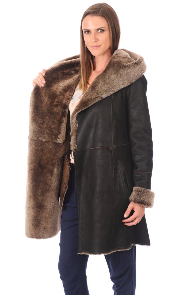 La Canadienne Peau Lainée Patinée Femme