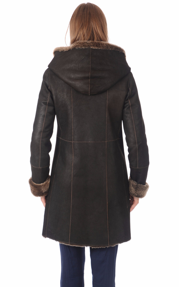 La Canadienne Peau Lainée Patinée Femme