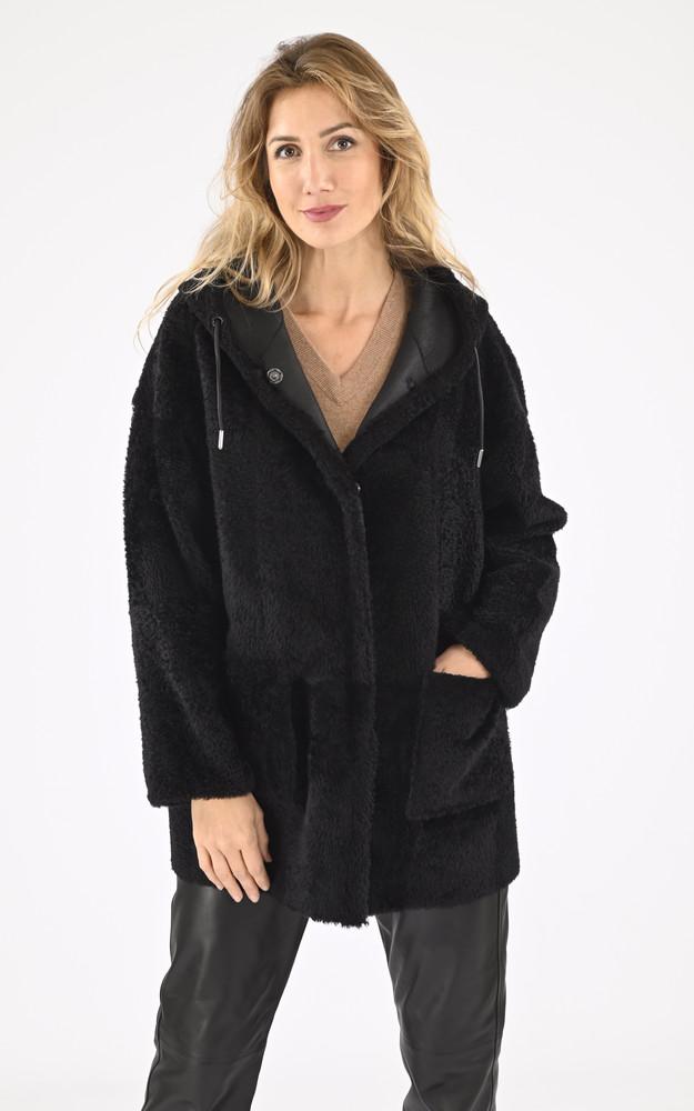 La Canadienne Peau Lainée Réversible Mérions Noir