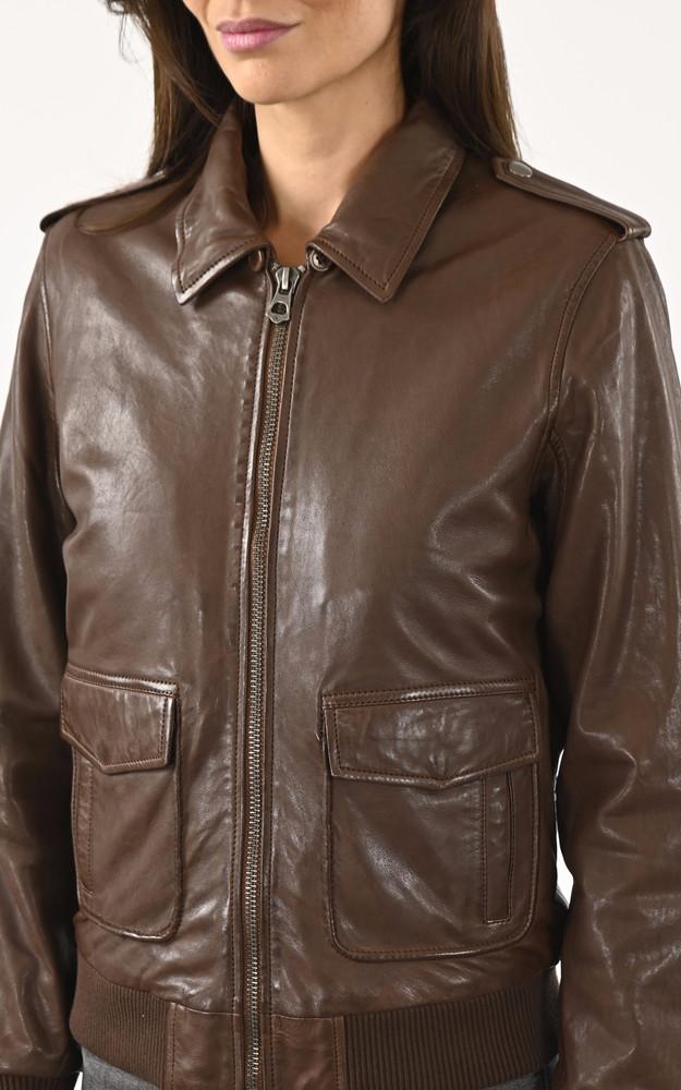 La Canadienne Pilote Femme Agneau Cognac