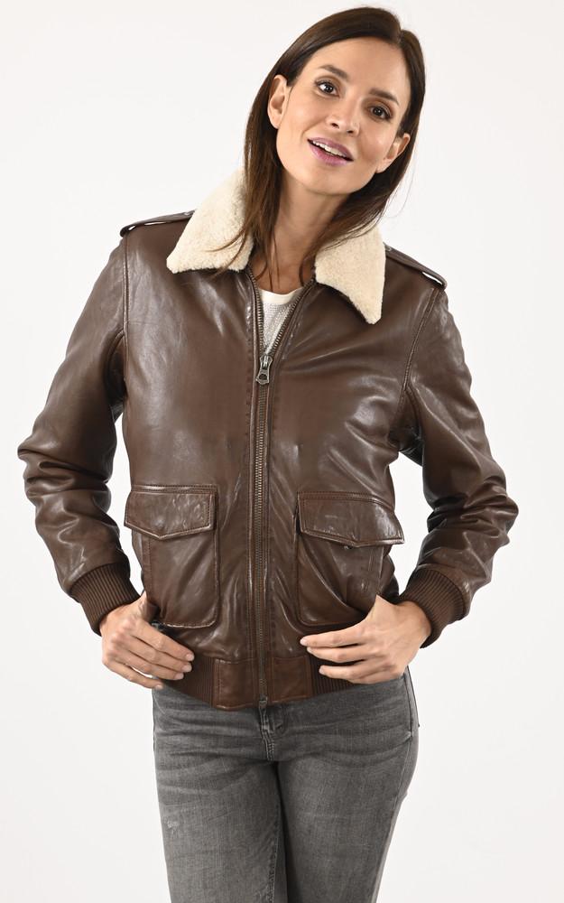 la canadienne Pilote femme agneau cognac