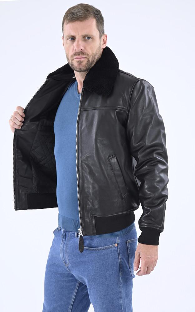 La Canadienne Pilote Vachette Lc Officier Noir