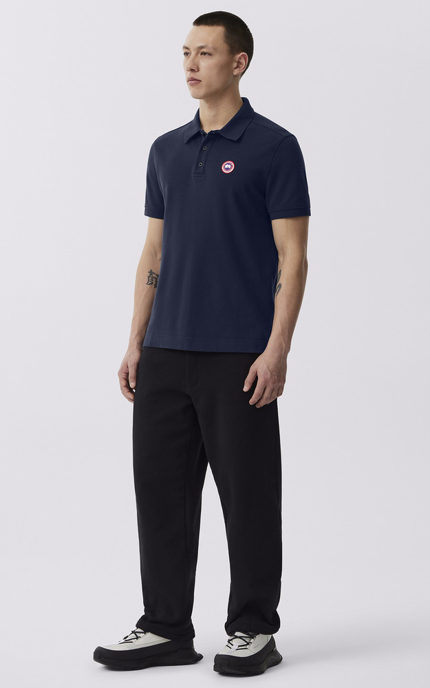 La Canadienne Polo Coton Beckley Bleu Marine