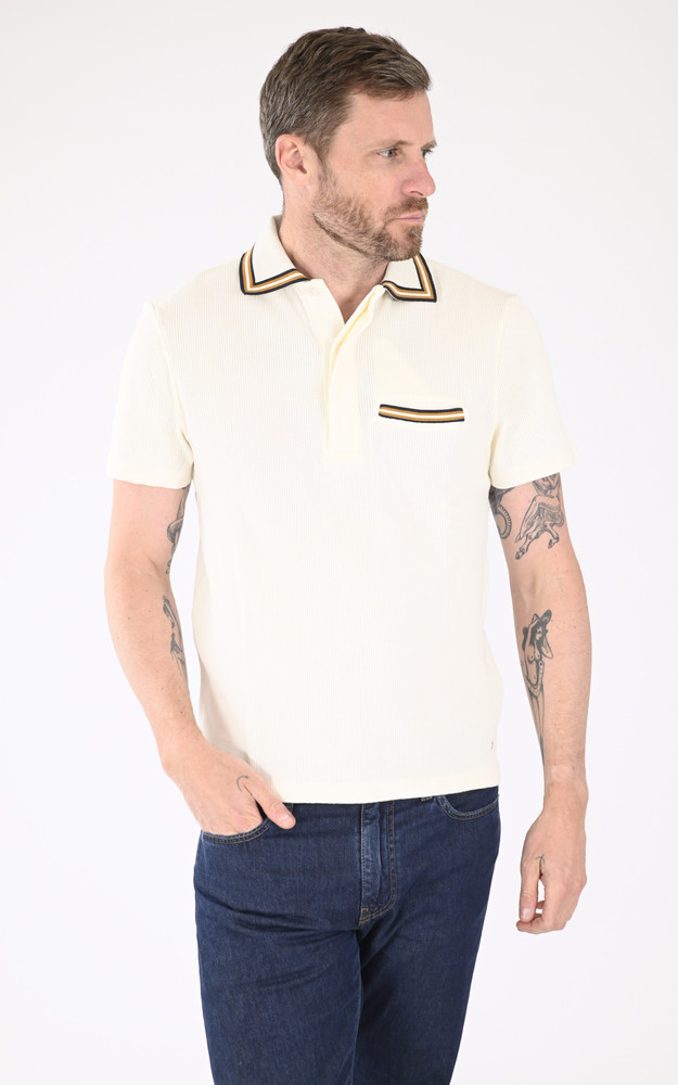 la canadienne Polo en maille écru