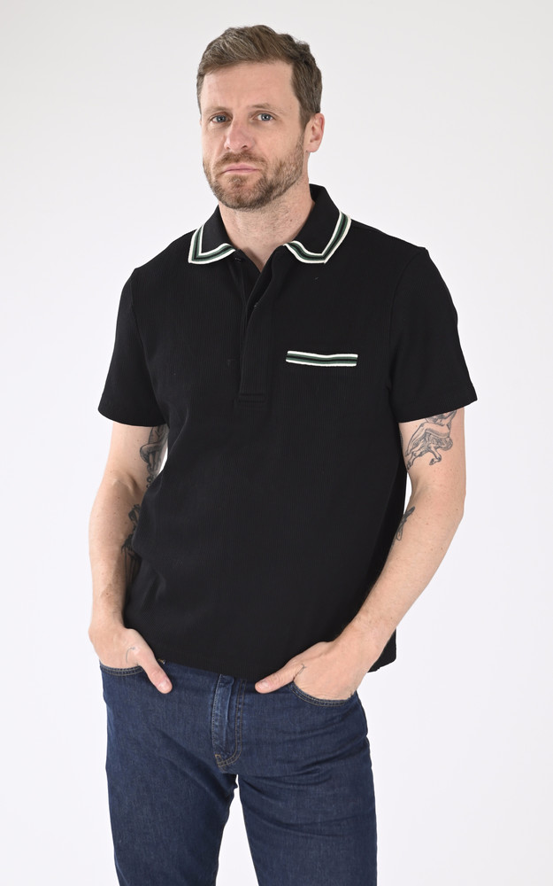 la canadienne Polo en maille noir