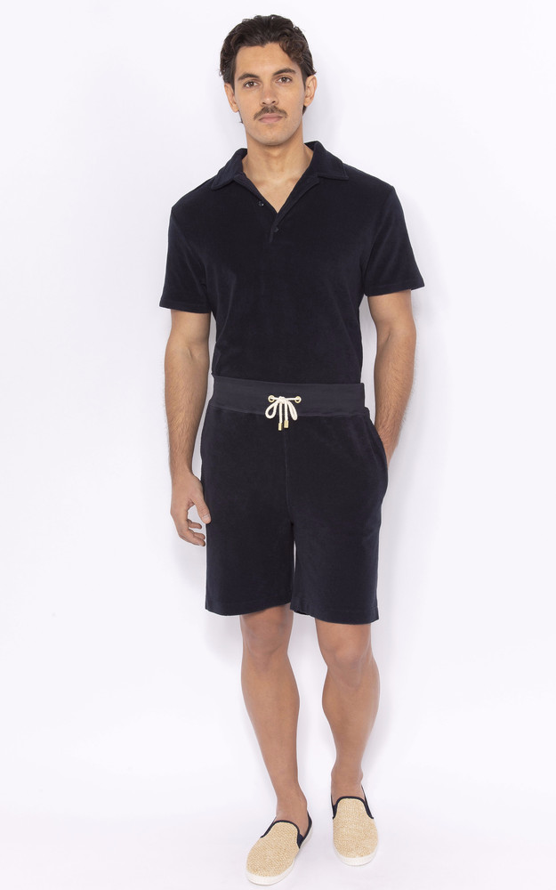 La Canadienne Polo éponge Bleu Marine