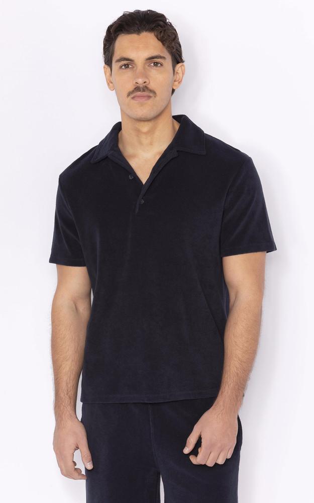 La Canadienne Polo éponge Bleu Marine