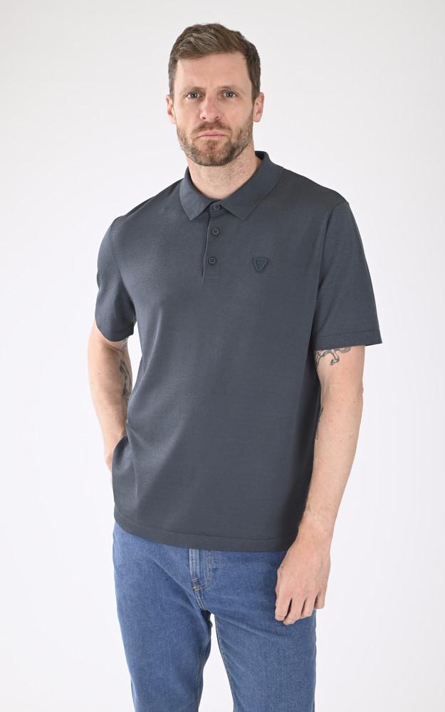 la canadienne Polo maille Jude bleu marine