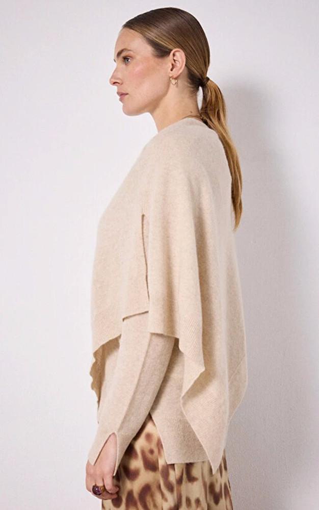 La Canadienne Poncho Cachemire Beige