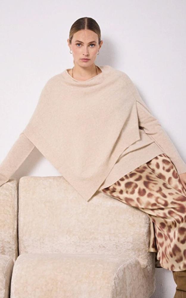 La Canadienne Poncho Cachemire Beige