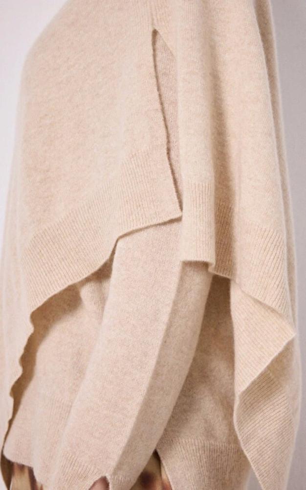 La Canadienne Poncho Cachemire Beige