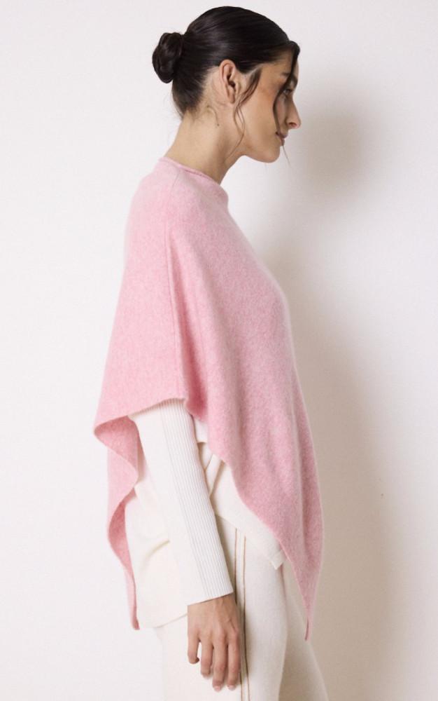 La Canadienne Poncho Cachemire Rose