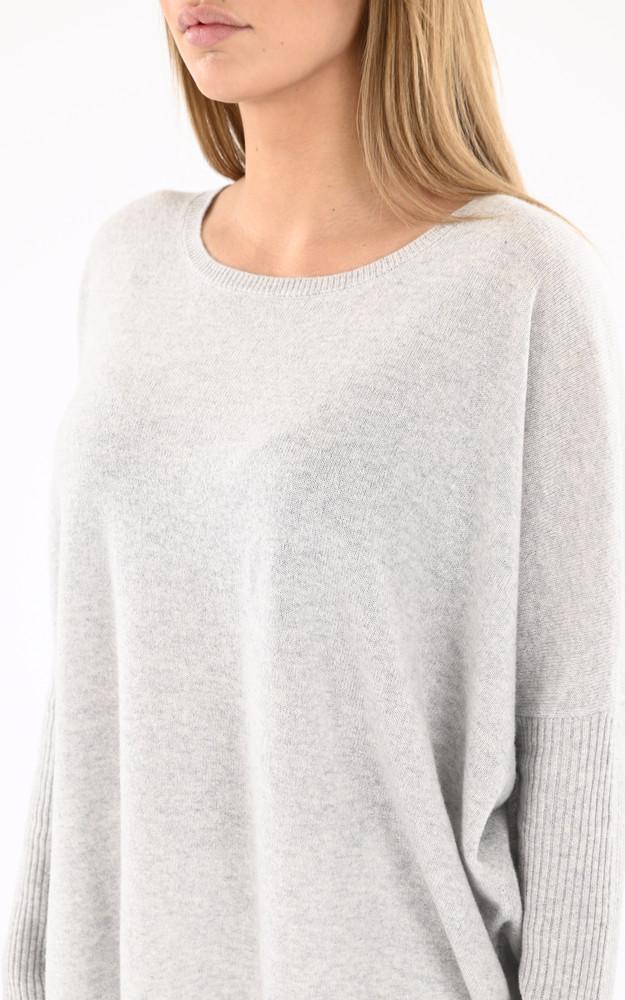 La Canadienne Pull Cachemire Agnes Gris