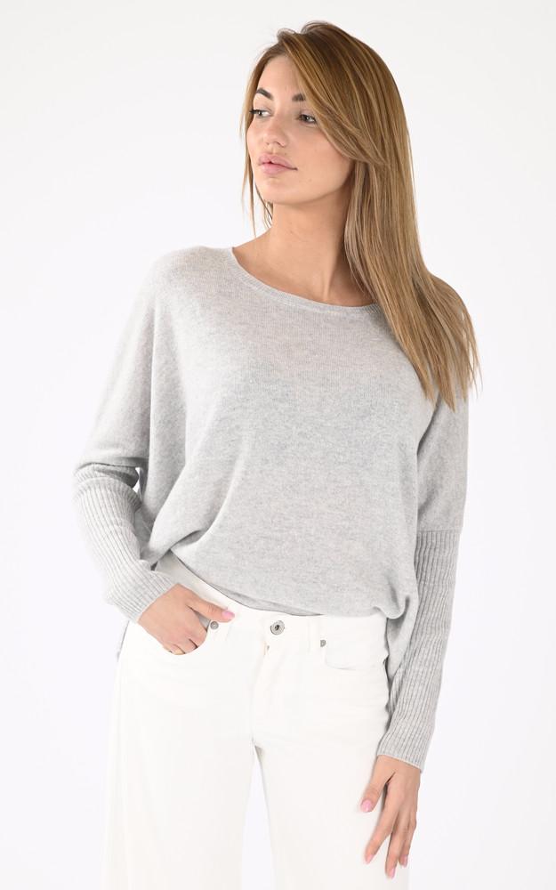 la canadienne Pull cachemire Agnes gris
