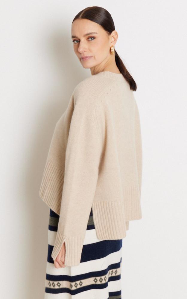 La Canadienne Pull Cachemire Beige