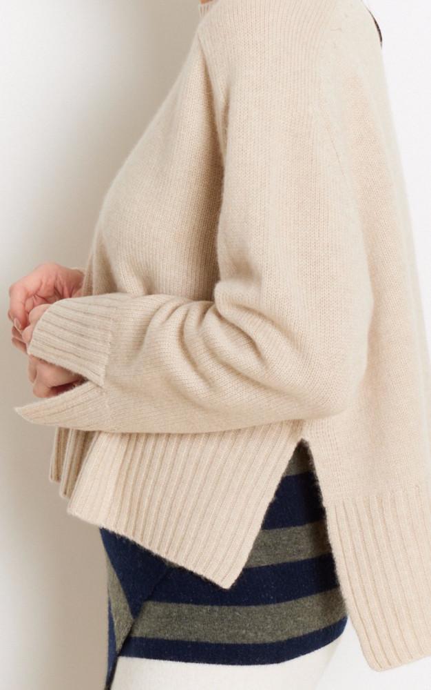 La Canadienne Pull Cachemire Beige