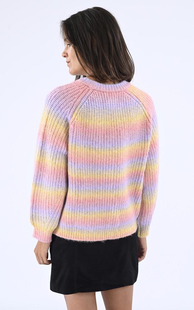 La Canadienne Pull Col Rond Multicolore