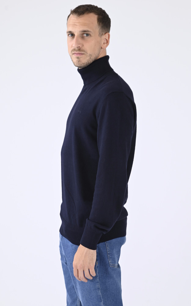 La Canadienne Pull Col Roulé Marine