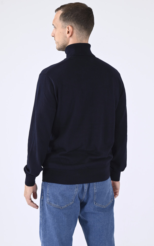 La Canadienne Pull Col Roulé Marine