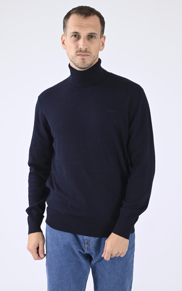 la canadienne Pull col roulé marine